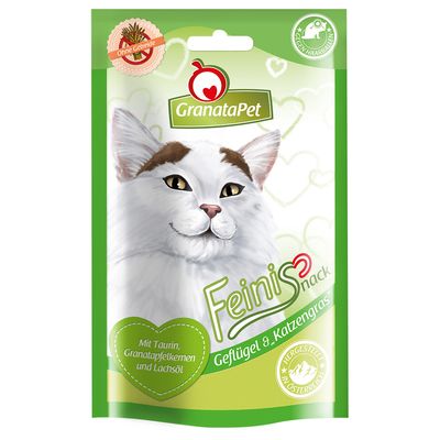 Image of GranataPet Feinis Katzensnacks - Ente & Katzenminze (3 x 50 g)