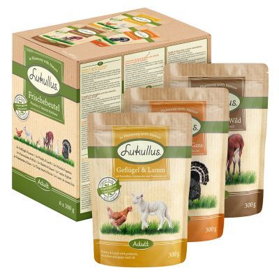 - Lukullus Frischebeutel gemischt 6 x 300 g Lukullus Frischebeutel gemischt 6 x 300 g