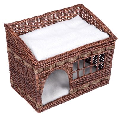 Zooplus Exclusive Kattenhuis Pueblo Lichtbruin zooplus exclusive kopen in de aanbieding