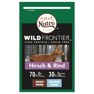- Nutro Wild Frontier Hund Adult Large Hirsch & Rind Nutro Wild Frontier Hund Adult Large Hirsch & Rind