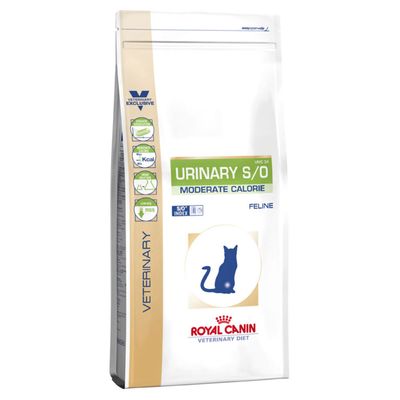 - Royal Canin Veterinary Diet Feline Urinary S/O Moderate Calorie Royal Canin Veterinary Diet Feline Urinary S/O Moderate Calorie