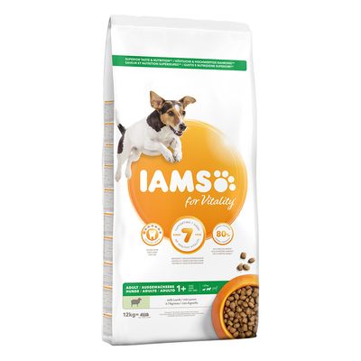 Iams For Vitality Adult Small Medium Lam Hondenvoer 12 Kg iams kopen in de aanbieding