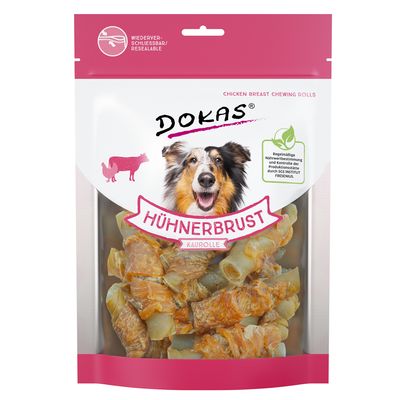 Image of Dokas Hundesnack Hühnerbrust Kaurolle - 250 g