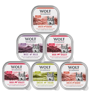 - Wolf of Wilderness Adult Schale - 6 x 300 g Mixpaket Wolf of Wilderness Adult Schale - 6 x 300 g Mixpaket
