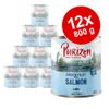 Set risparmio! Purizon Adult 12 x 800 g Alimento umido per cani - Agnello & Salmone con patate e pere