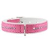 Collare per cani Hunter Modern Art Luxus rosa scuro/bianco - Tg. 32: circonferenza 24-28 cm x H 14 mm