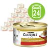 Gourmet Gold Tortini 24 x 85 g - Intrecci di gusto con Salmone e Merluzzo