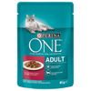 Purina ONE Adult  - 6 x 85 g con Manzo e Carote