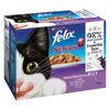 Felix Senior Buste in gelatina - 12 x 100 g Agnello, Pollo, Trota & Tonno