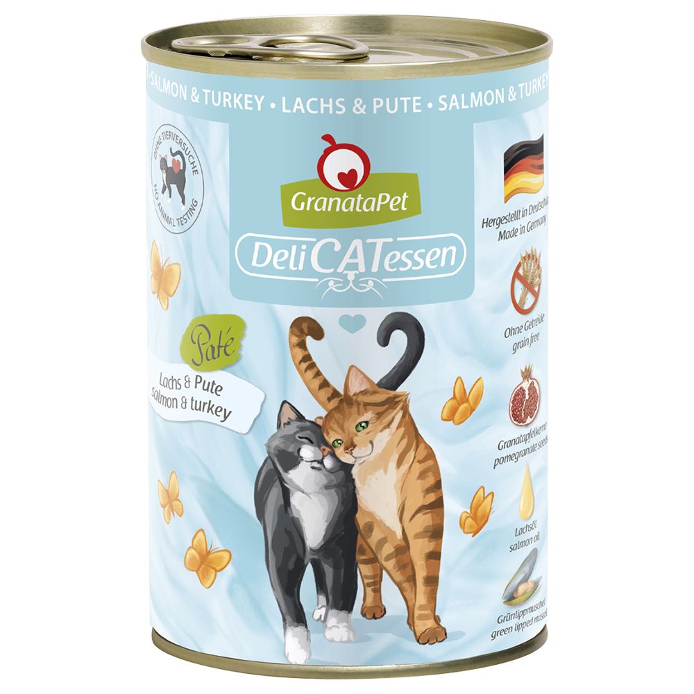 6 x 400g DeliCatessen Mix II PUR GranataPet Katzenfutter nass