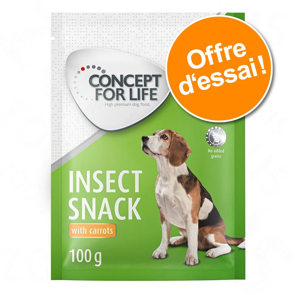 100g Friandises Insect Snack patates douces Concept for Life - Friandises pour chien