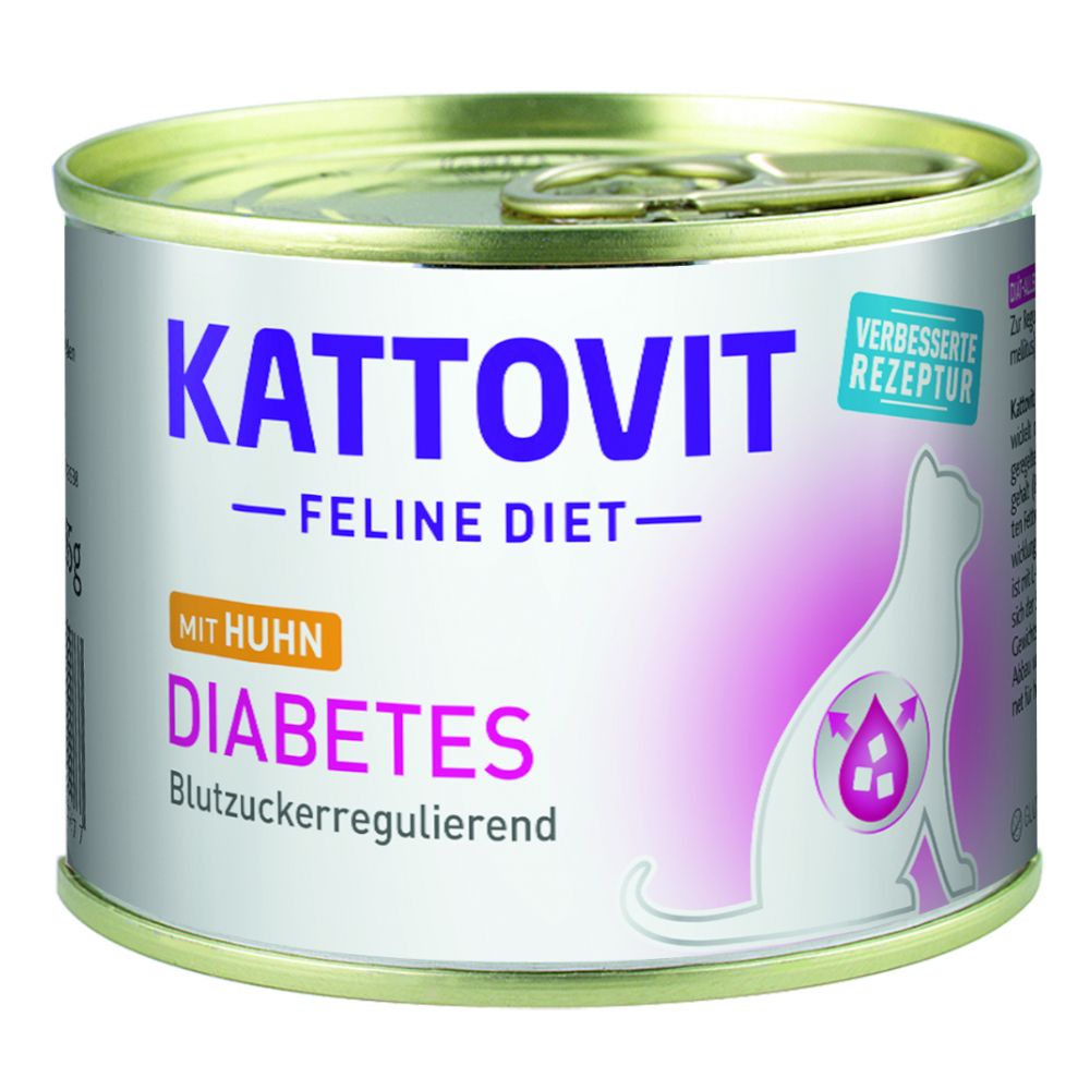 Kattovit Diabetes/Gewicht Conserve 175 g - Pui 12 x 185