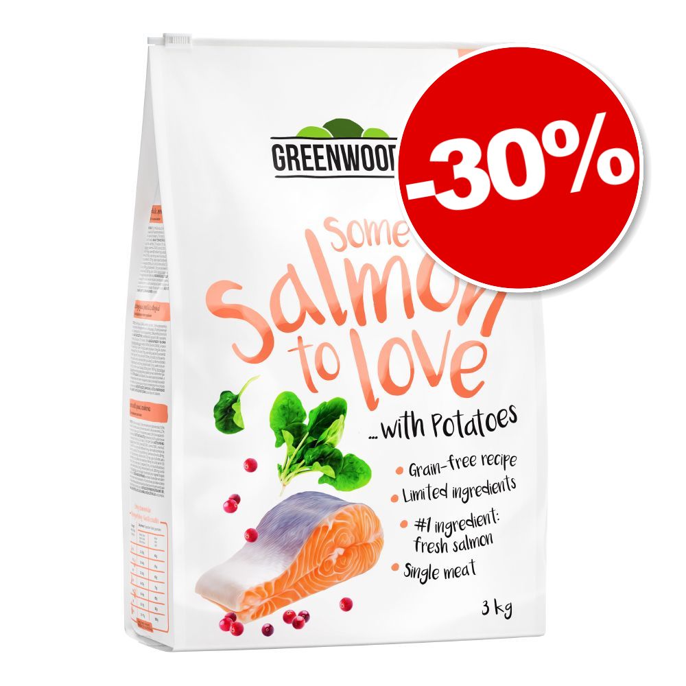 3kg saumon, pommes de terre, épinards, canneberges Greenwoods Croquettes pour chat : 30 % de remise !