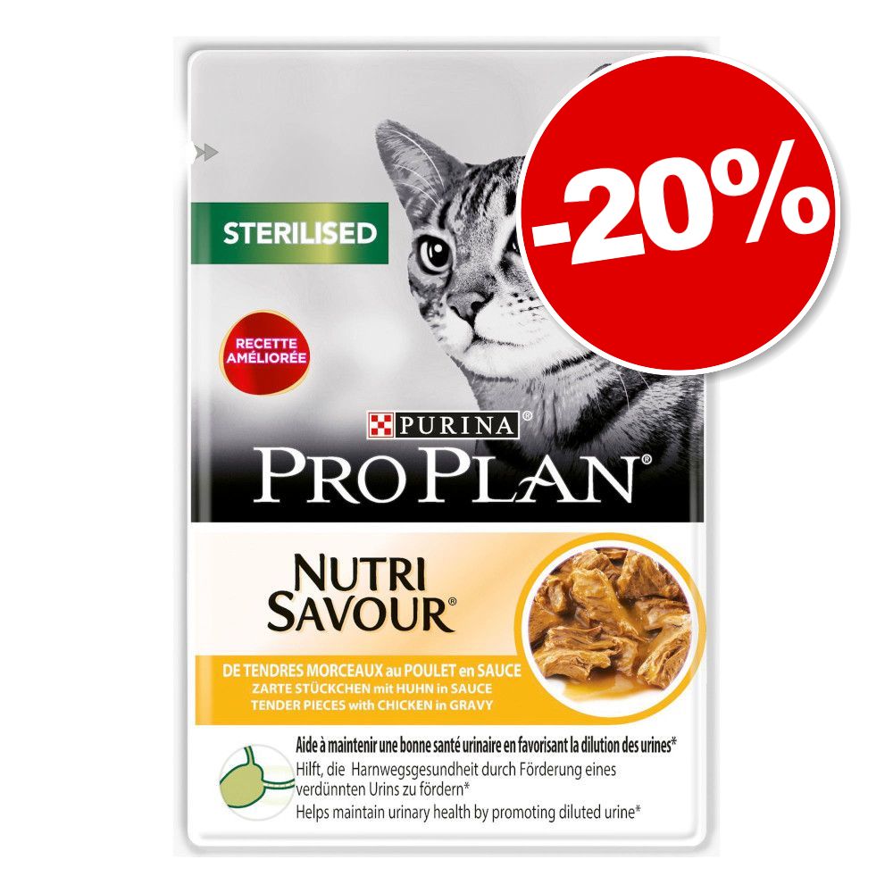 12x85g Delicate dinde PRO PLAN PURINA Sachets pour chat : 20 % de remise !