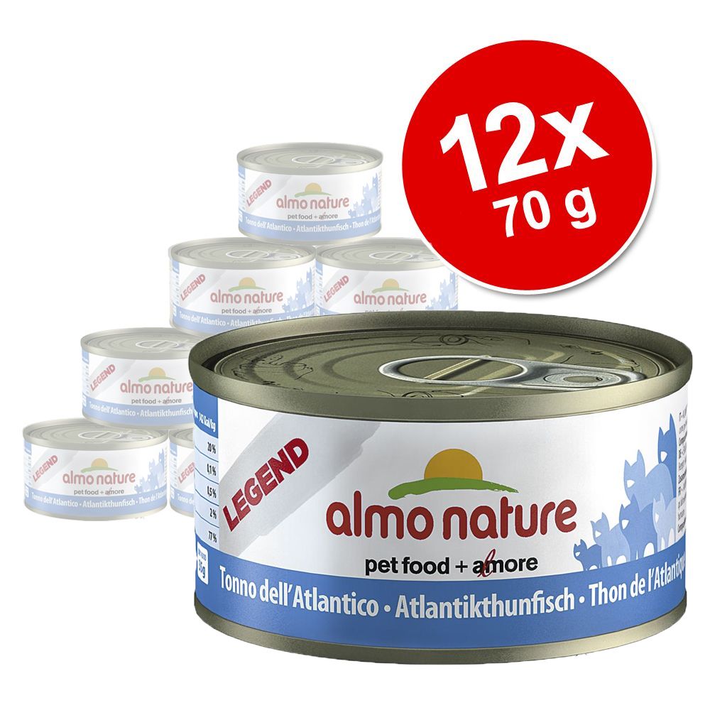 Image of Almo Nature Legend 12 x 70 g - Pack Ahorro - Atún del Atlántico 08001154009019