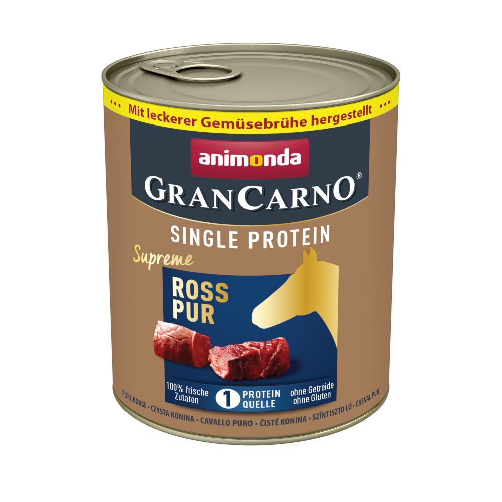 6 x 800 g animonda GranCarno Adult Single Protein Supreme Lamm Pur Hundefutter nass