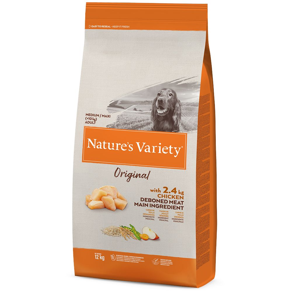 12kg Pui Original Medium Adult Nature's Variety Hrană uscată câini