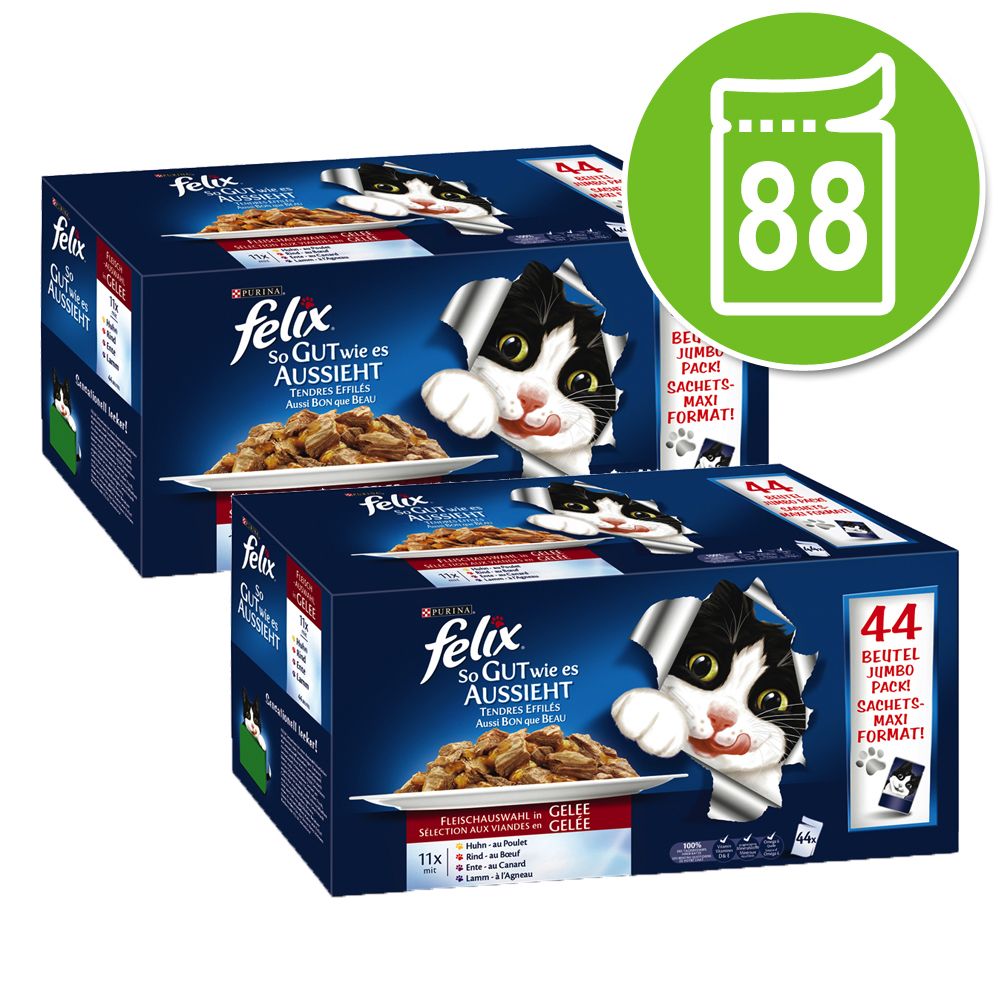 Image of Felix Fantastic 88 x 100 g - Megapack Ahorro - Festín de carne y pescado 07613035283619