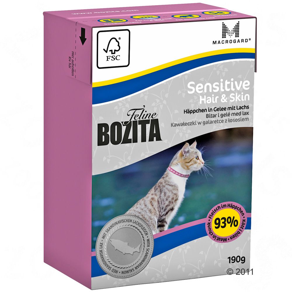 Image of Bozita Feline Tetra Recart 6 x 190 g - Indoor & Sterilised 07300330020628