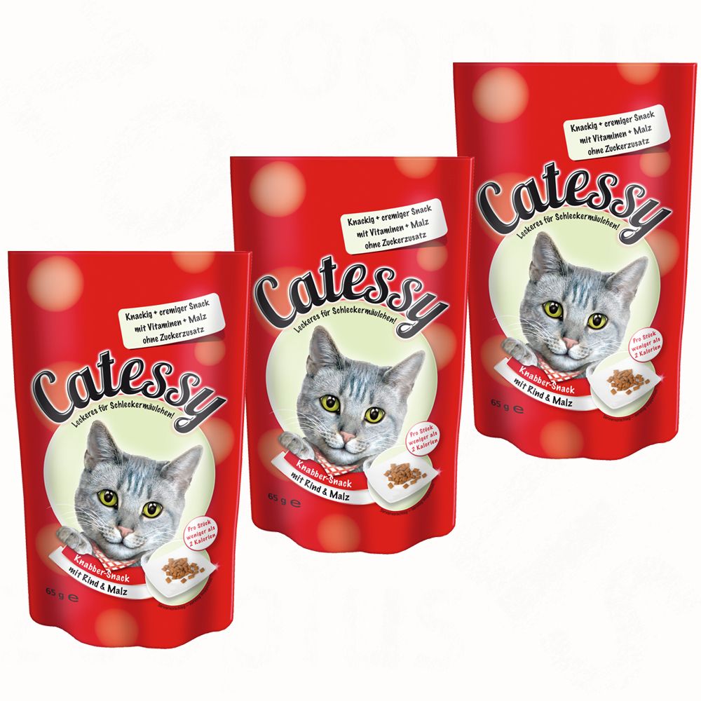 Image of Catessy snacks crujientes 3 x 65 g - Pack Ahorro - Ave de corral y queso 04260077046295