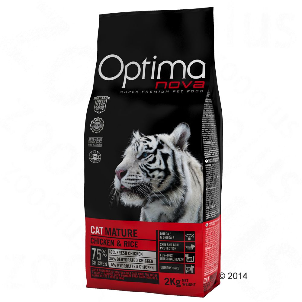 Image of Optimanova Mature para gatos - 2 kg 08413037201159