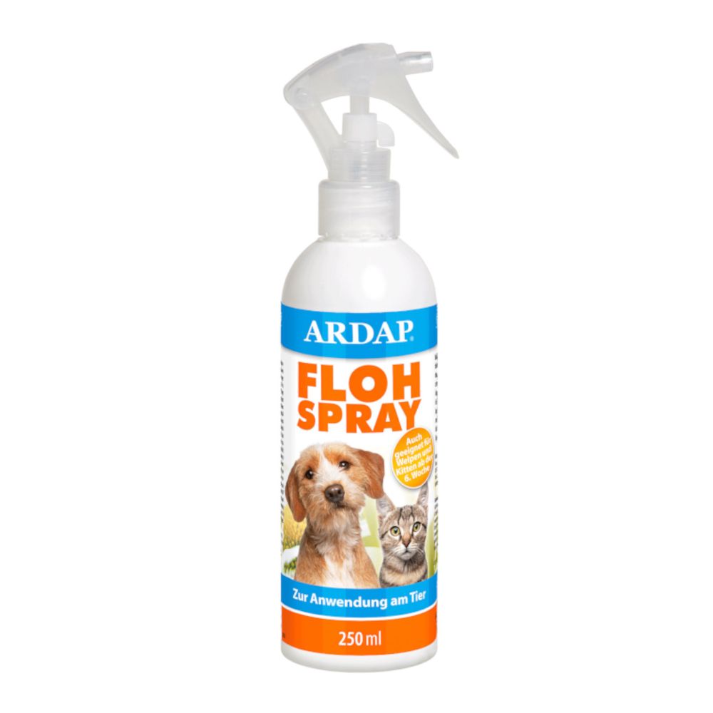 Sparpaket: 2x250ml ARDAP Flohspray zur Anwendung am Tier Hund / Katze