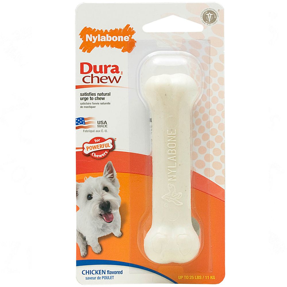 Image of Hueso Nylabone Dura Chew con sabor a pollo - Gigante: 20 x 4,0 x 2,0 cm (L x An x Al) 00018214778134