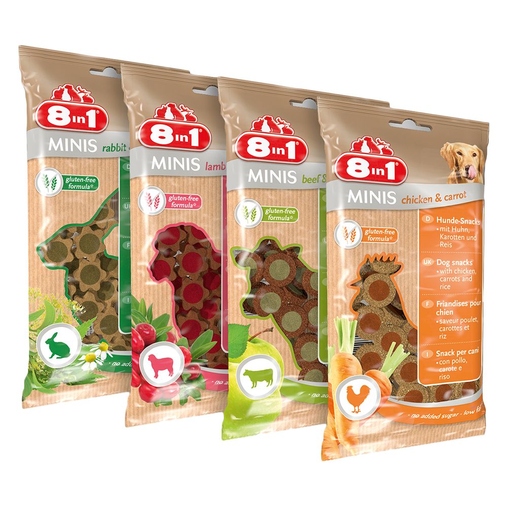 8in1 Minis Selection 4 Sorten - 8 x 100 g