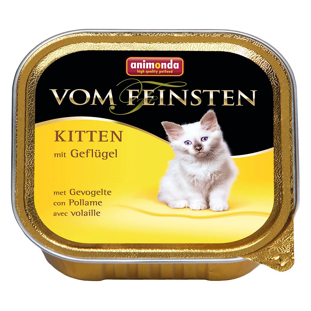 6x100g Kitten bœuf Animonda Vom Feinsten - Pâtée pour chaton