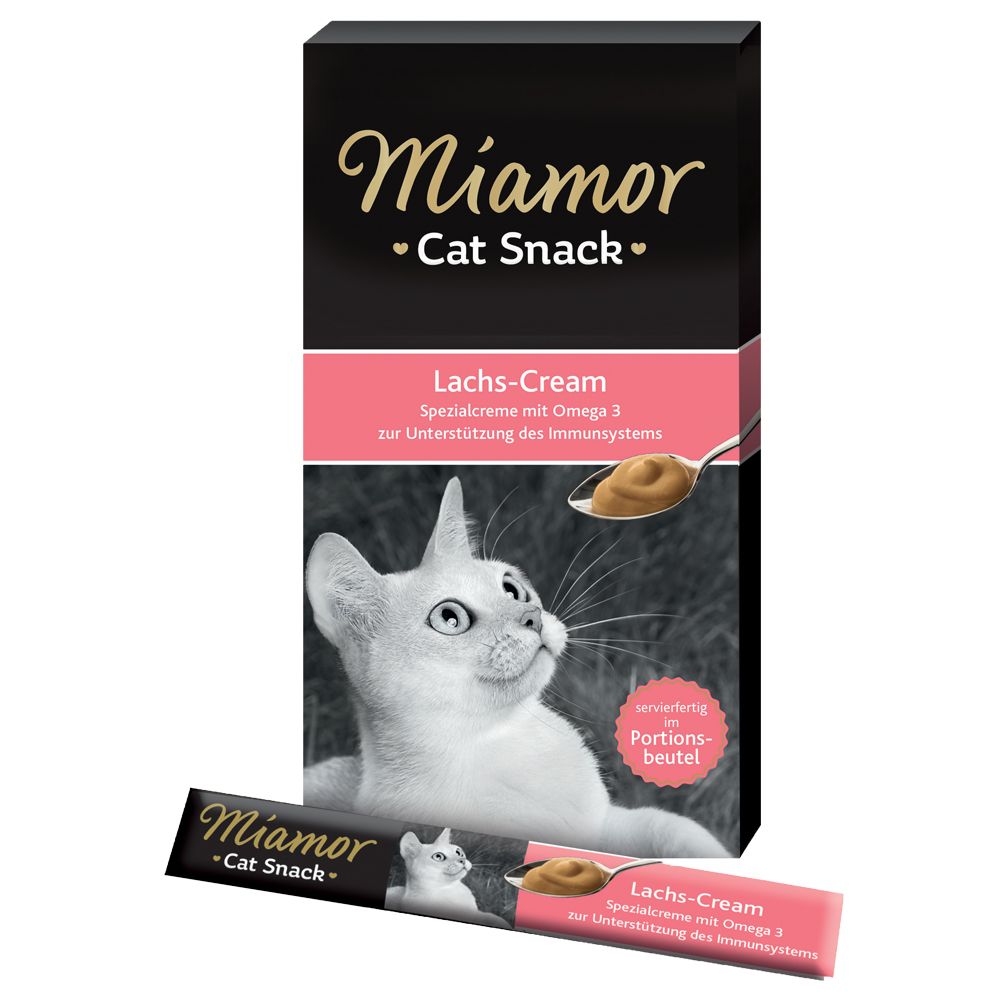 Miamor Cat Snack Cremă cu somon - 6 x 15 g