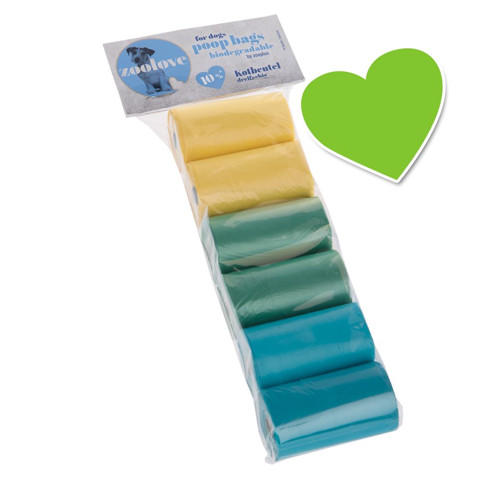 Image of zoolove bolsas de colores para heces - 12 rollos de 20 bolsas cada uno 04054651744239