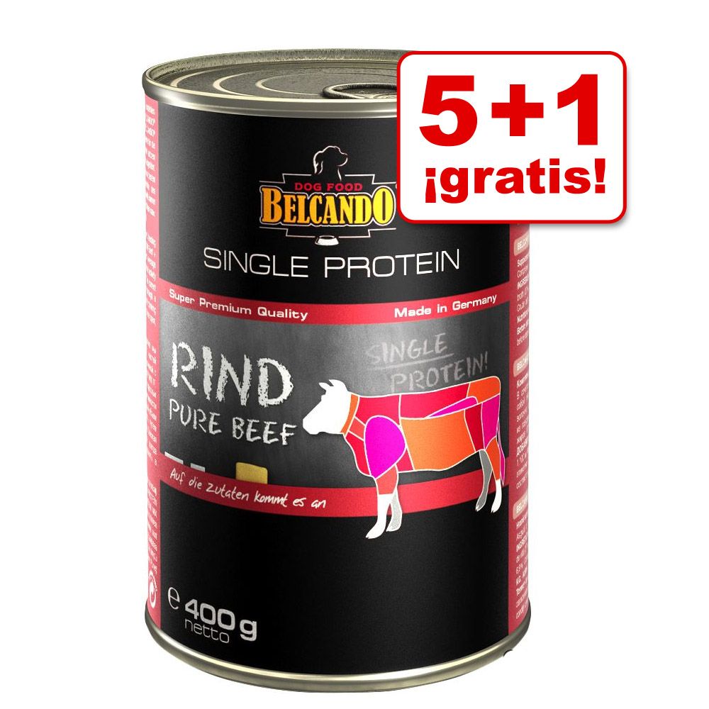 Image of Belcando Single Protein 6 x 400 g en oferta: 5 + 1 ¡gratis! - Canguro 04002633513236