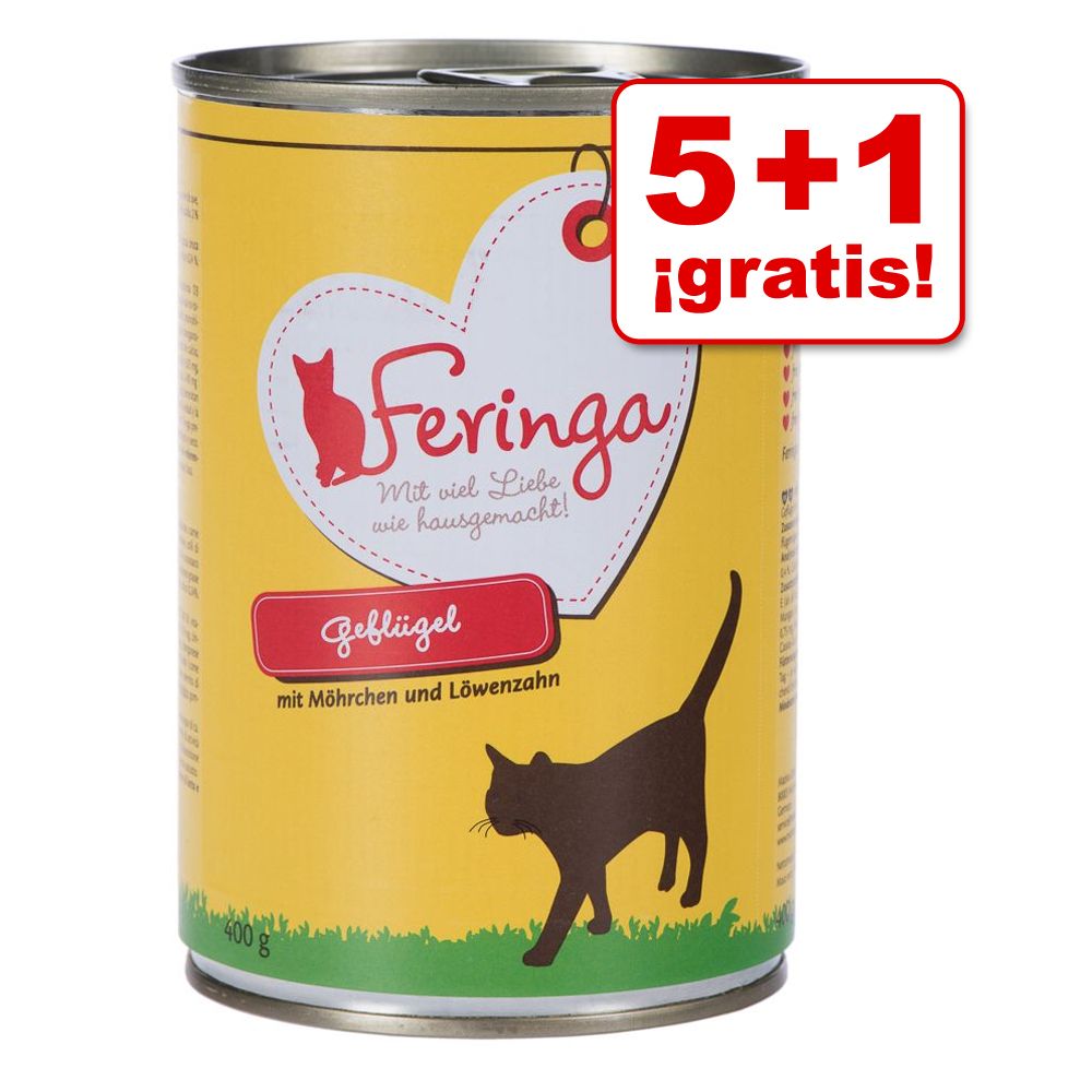 Image of Feringa Menús Dúo 6 x 200/400 g en oferta: 5 + 1 ¡gratis! - Ave (6 x 400 g) 04260358511269