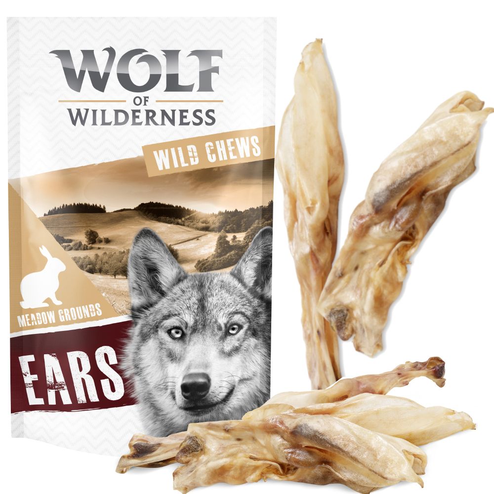 Wolf of Wilderness Meadow Grounds - Dried Rabbit Ears - 400g (approx. 36 pcs)