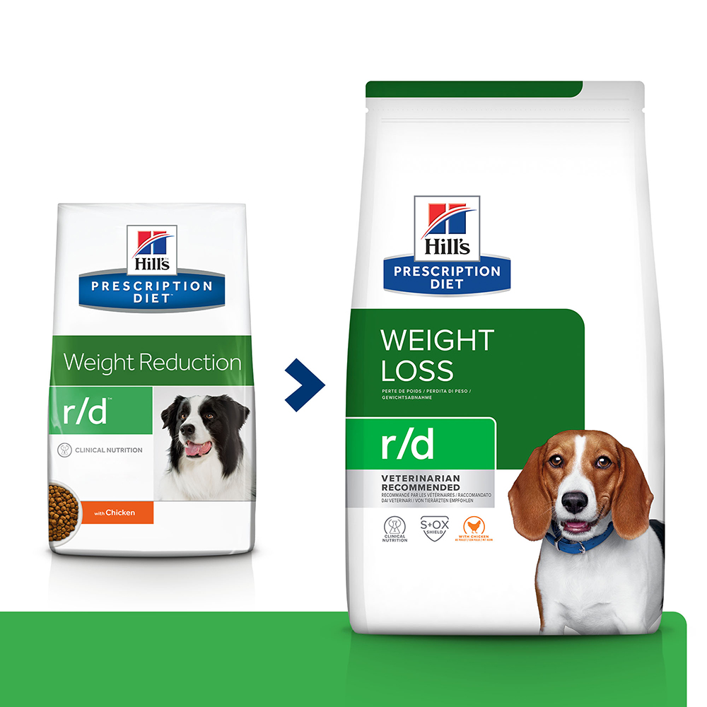 Hill's Prescription Diet r/d Weight Reduction secco per cani - 4 kg