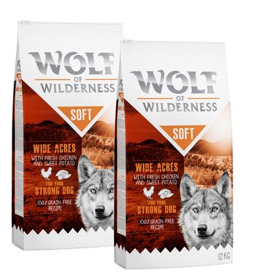 - Sparpaket Wolf of Wilderness "Soft & Strong" 2 x 12 kg Sparpaket Wolf of Wilderness "Soft & Strong" 2 x 12 kg