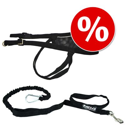 Image of Kit canicross NEEWA: Línea de tiro + cinturón - Línea de tiro (160 x 2,5 cm) + cinturón (hasta 110 cm) 08033087538700