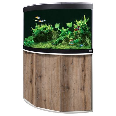 Fluval Aquarium Hoekcombinatie Venezia 190 Zwart fluval kopen in de aanbieding
