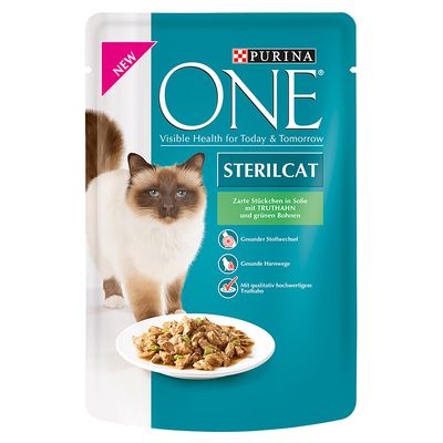 Purina One Kattenvoer 1 X 85 G Sterilised Met Zalm Wortel purina one kopen in de aanbieding