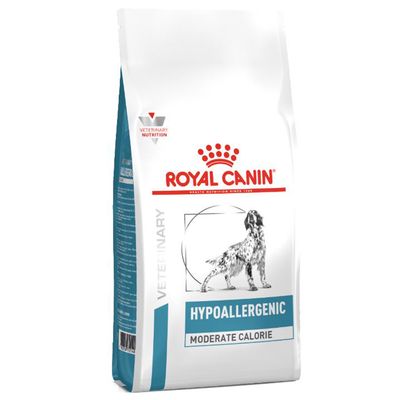 - Royal Canin Veterinary Diet Canine Hypoallergenic Moderate Calorie Royal Canin Veterinary Diet Canine Hypoallergenic Moderate Calorie