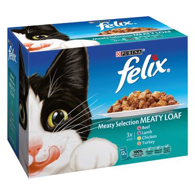 Felix Maaltijdzakjes Pastei 12 X 100 G Vis Vlees Mix felix kopen in de aanbieding