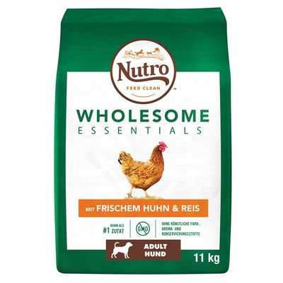 - Nutro Wholesome Essentials Adult Hund Huhn & Reis Nutro Wholesome Essentials Adult Hund Huhn & Reis