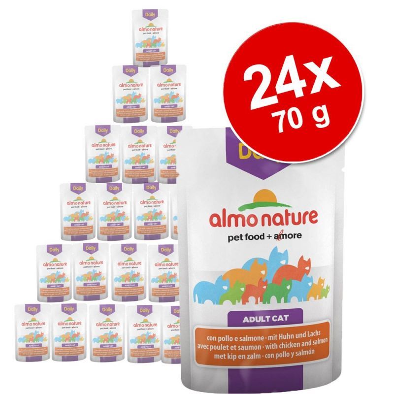 Image of Almo Nature Daily Menu 24 x 70 g - Pack Ahorro - Atún y salmón 08001154121995