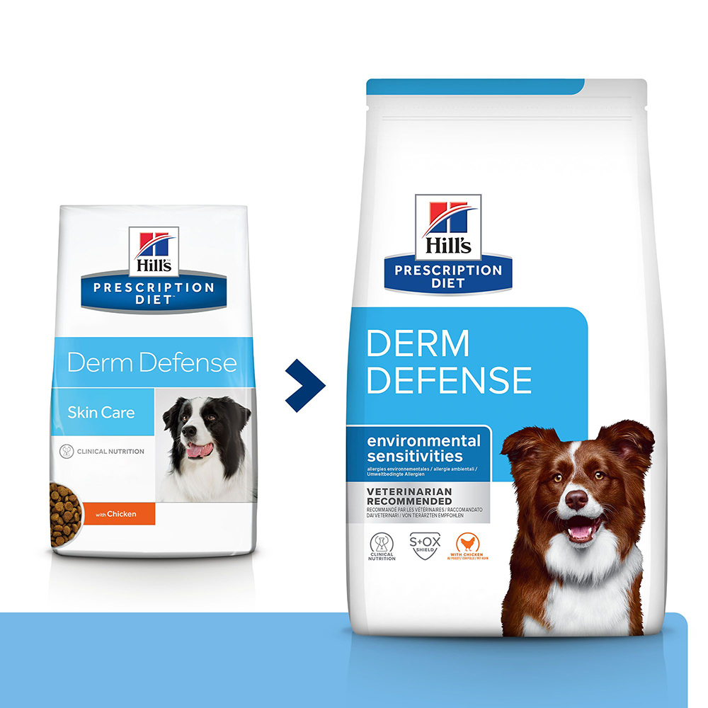 Hill's Prescription Diet Derm Defense Skin Care secco per cani - 4 kg