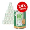 zooplus Bio Senior 24 x 400 g Alimento umido per cani - Pollo con zucca