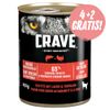 4 + 2 gratis! 6 x 400 g Crave Adult umido - Salmone e Tacchino