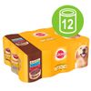Multipack Pedigree Adult Selection 12 x 400 g - Meat Selection in Salsa (Pollo, Agnello, Manzo)