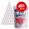 Happy Cat Buste Meat in Sauce 48 x 85 g - Agnello e Fegato