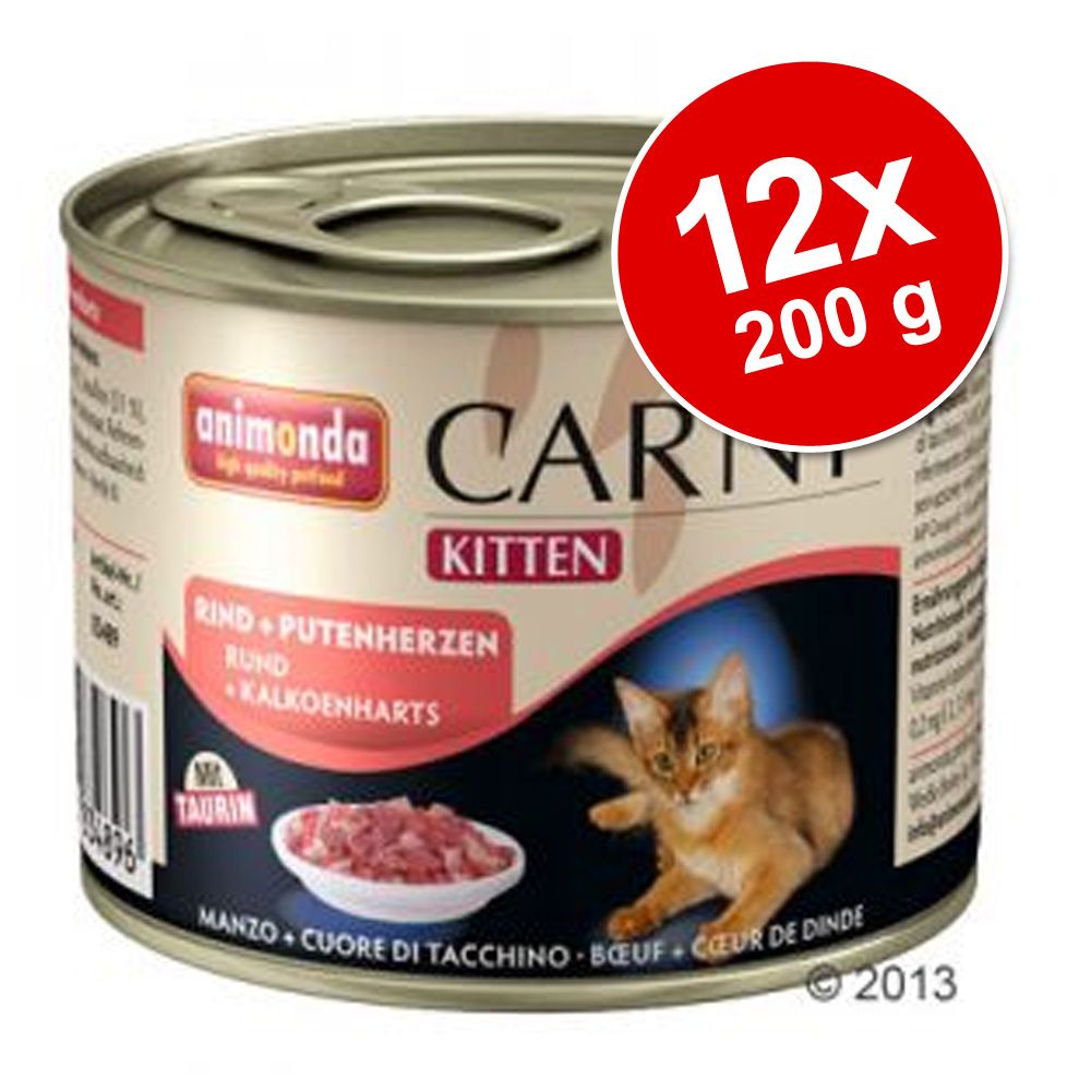 Image of Animonda Carny Kitten 12 x 200 g - Pack Ahorro - Pack mixto: 4 variedades 04017721838108