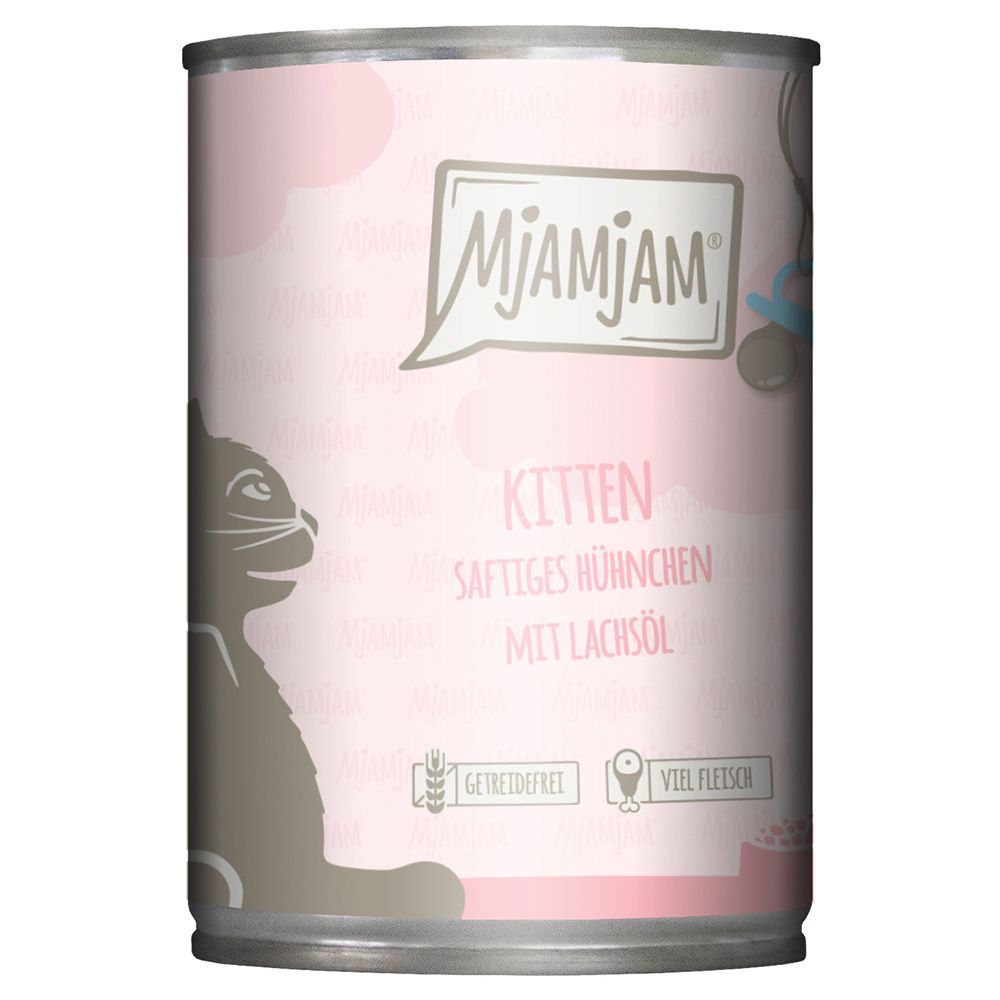 6x400g Mixpack MjAMjAM Kitten (2 Sorten) Katzenfutter nass
